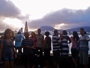 Hundreds of Brazilian families and couples use the Christmas tree in the Lagoa as a backdrop to their holiday photographs.