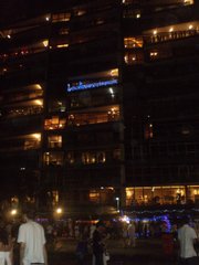 People lucky enough to have beachside apartments in Copacabana enjoyed the show salt- and sand- free.