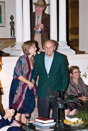 Stephen Hahn accepted congratulations at the Santa Barbara Symphony's major donors’ reception held at his home, Lilybelle, in October 2007.
