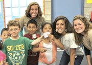From left, EENG instructors Laurel Furgueson, Dani Ito, and Cati Murillo with students