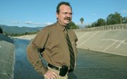 HERCULEAN EFFORTS: The City of Goleta's Vyto Adomaitas, seen here standing in the San Jose Creek channel, was one of the loudest proponents of the project. He called it a "Herculean effort."