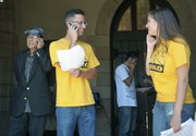 Organizers and attendees telephoned Santa Barbara Sheriff Bill Brown to request he support the Trust Act