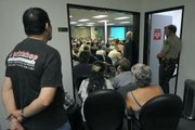 Overflow crowd at the Goleta City Council meeting discussing the Bishop Ranch Aug. 18, 2011