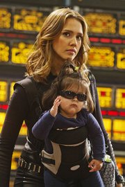 <strong>SCRATCH-AND-SNIFF CINEMA:</strong> Jessica Alba plays a spy in hiding in the latest and most olfactorily engaging entry in the Spy Kids franchise, <em>Spy Kids: All the Time in the World</em>.