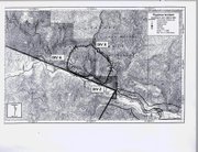 Map shows location of the fire along the Sisquoc River 6 miles below Manzana Schoolhouse.