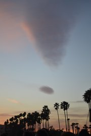 Mike deGruy's exclamation point in the sky at his memorial celebration on Sunday, February 12.