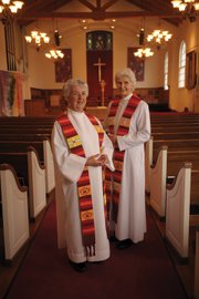 Lifelong Roman Catholics Suzanne Dunn (left) and Jeannette Love did what the Vatican claims is impossible: They were ordained as women priests. They insist they’re working within the church to make it more inclusive. But the Vatican insists they’ve been thrown out.