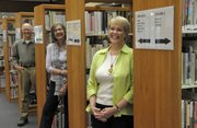 Friends of the Goleta Valley Library, from left to right: Doug Buckmaster, member; Mahela Morrow-Jones, spokesperson; and Corinne Horowitz, president
