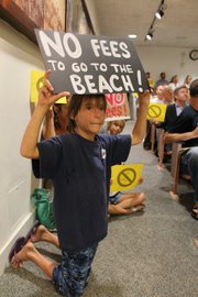 Santa Barbara County Park Commission holds public meeting on proposed beach parking fees (August 16, 2012)