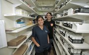 Medical Assistant Kelly Pineda (left) and D.R.I. Project Manager Katie Lewis (September 24, 2012)