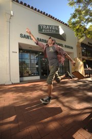 Planning a trip? Run by Santa Barbara Travel Bureau, as Ben Ciccati, <i>Independent</i> associate art director and illustrator, is doing here.