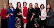 From left: Mindy Bingham, Rock Star; Carol Ashley, Real Estate/Construction; Karen Mora, Professional Services; Kathy Gruver, Health/Fitness/Beauty; Rachael Steidl, Publishing/Communications/Media; Kelly Jensen, Wholesale/Retail; Kathy Odell for Darya Bronston, Science/Technology/Manufacturing, and Merryl Brown, Tourism/Hospitality.