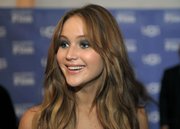 Jennifer Lawrence on the red carpet of the 2013 SBIFF Outstanding Performer of the Year (Feb. 2, 2013)