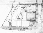This map shows how much less open space developer Michael Rosenfeld is now proposing. It’s up to City Administrator Jim Armstrong to determine if the new plan “substantially conforms” to the one already approved.