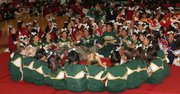 S.B. High's competitive cheer team reacts to the announcement they won the USA Regional Championship in San Juan Capistrano on January 12