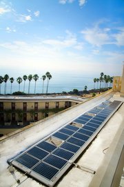 The solar-powered recycling and refuse compactors known as BigBelly reside in multiple locations across campus. UCSB will soon become the first institution in the U.S. to use BigBelly units for composting.