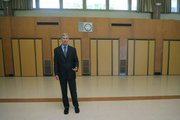 Hope School District Superintendent Dan Cooperman in the Vieja Valley Multi Purpose Room that is slated for renovations