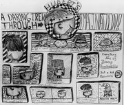 <b>YOUNG DREAMER:</b> A scene from Jimmy’s childhood cartoon series, <i>A Daring Trek through Hubert’s Imagination!</i>