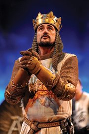 <b>THE FULL MONTY:</b> Joseph Cannon stars as King Arthur in PCPA's hilarious take on Eric Idle's acclaimed musical.