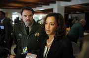 California Attorney General, Kamala D. Harris visits Earl Warren Showgrounds to recognize law enforcement individuals for outstanding performance.