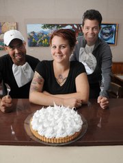 Sojourner's general manager Donna Mudge (pictured right), baker Ashleigh Carracino (center), and cook Juan Bautista (left).