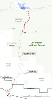 Overview of the proposed route to the crest once all phases of the project are completed.