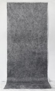 <b>GROUNDED:</b> Michelle Stuart’s “#1 Woodstock NY, 1973” is a drawing made by frottage and is at the SBMA until April 20.