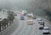 CHP routing Southbound 101 traffic through the Castillo offramp/onramp to bypass the accident