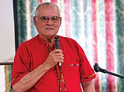 <b>BACKING THE WARD SYSTEM:</b> Leo Martinez, pictured here from a visit in February, is a former city councilmember who favors district elections.