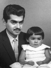 <b>LONG JOURNEY:</b> Leonel Acosta, here with his daughter, Lorena, found a home and a family he inspired in Santa Barbara.