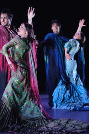<b>DRESSED FOR SUCCESS:</b> Costume designer Yaiza Pinillos is the masterful mind behind the outfits of
Nomáda. Her flowing creations, like the show itself, draw inspiration from the multitude of cultures in
which flamenco thrives.