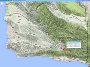 VCWatershed.Net map has real-time information from weather stations throughout California. The map shows 24 hour data for each of the stations but you can set it to a range of time periods.