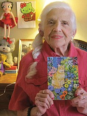 <b>MATERNAL MEMORIES:</b> The author remembers her mother, Esther Carbone (pictured here on her 90th birthday) what she taught her and what she left.