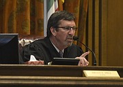 After repeated arguments Judge Hill reminds Richard Box the seriousness and simplicity of the court's orders to remain 100 yards away from his step daughter. (April. 7, 2015)