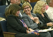 County Supervisor Janet Wolf (left), Assistant CEO Renee Bahl (center), and Planning Assistant Director Dianne Black (right)