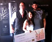 The top performing trio, from left, Sean Pantazi of the Landsby Hotel in Solvang, Dominique Gonzola of Granada Hotel & Bistro in San Luis Obispo, and Tyler Hansen of SOhO in Santa Barbara.