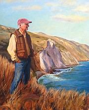 <b>ISLAND LIFE:</b> Lyndal Laughrin overlooks Yellow Banks in this portrait by Holli Harmon.