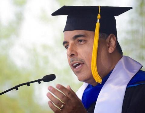 ucsb astronaut hernandez hernndez jos distinguished jose ceremony dreamer commencement scholarship receives alumnus inaugurates former award saturday also