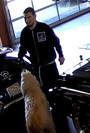 The man suspected of stealing a black Volkswagen Cabrio with New York license plates from Milpas Motors last Tuesday.
