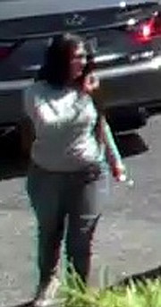 After the crime, a female suspect drove the two male suspects northbound on Olive Mill Road in a silver Santa Fe Hyundai rental car.