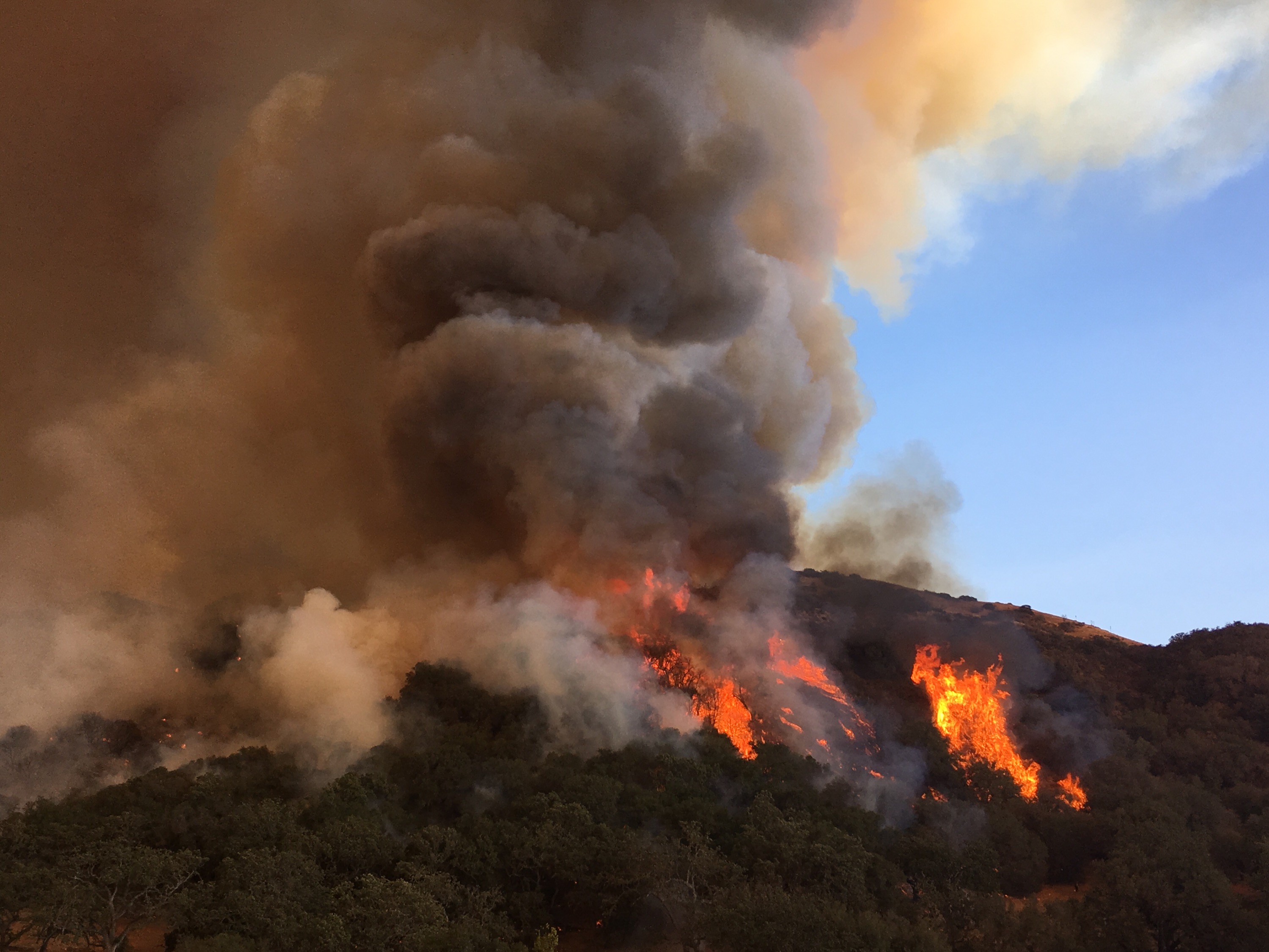 Rey Fire Continues to Spread Away From Coast