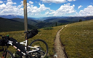 The Colorado Trail Race includes crossing the Continental Divide at Georgia Pass.