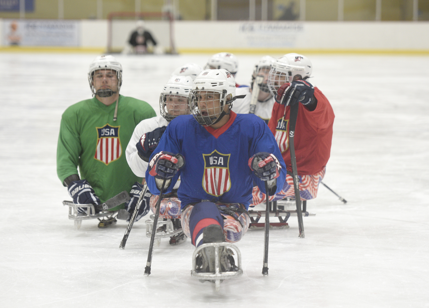 U.S. National Sled Hockey Team Visits Ice in Paradise