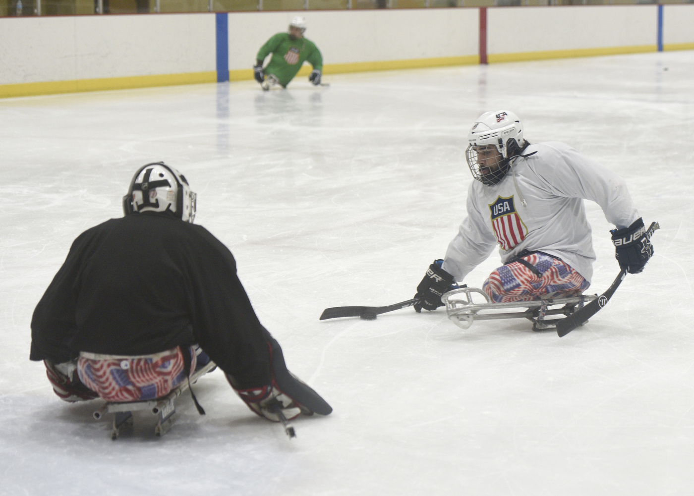 U.S. National Sled Hockey Team Visits Ice in Paradise