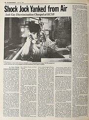 Santa Barbara Independent article from June 22, 1989 on Sean Hannity being kicked off the air at KCSB
