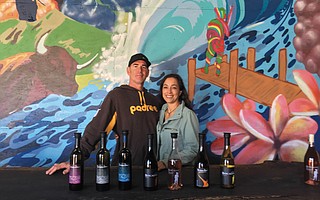 Buscador co-owners Matt Kowalczyk and Stephanie Lopez first tried their hand at winemaking in
New Zealand.
