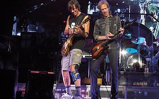 Guitarist Gary Pihl (right) and Boston founder Tom Scholz bring the band’s Hyper Space Tour to the S.B. Bowl.