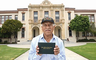 Gilbert Ramirez, pictured in front of Santa Barbara High School