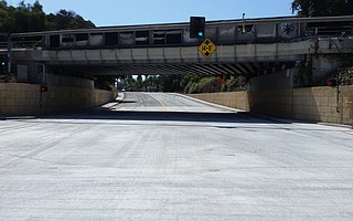 The Castillo Street underpass, repaved and hopefully drained, opened again on August 18.