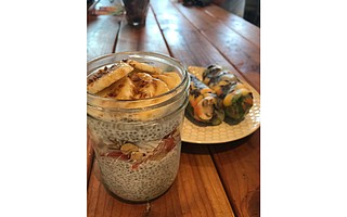 Honey B's Chia Pudding and Little Monsters Spring Rolls